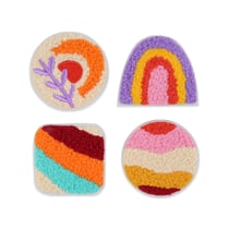 Set 4 patchs – Wavy multi boucle - multicolore -Créalia
