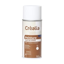 Peinture en spray - Cuir ou simili - Blanc - 150 ml - Créalia