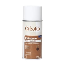 Peinture en spray - Cuir ou simili - Marron - 150 ml - Créalia