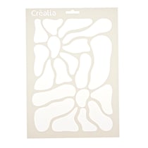 Pochoir fleur abstraite – A4 – Créalia