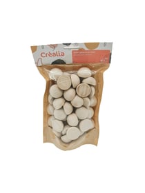 Demi-sphères bois x 50 - Ø 2 cm - Créalia
