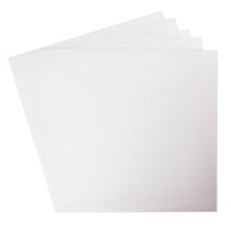 Lot de 5 feuilles métalliques – ivoire - 30,5 x 30,5 cm – 300 g - Créalia