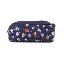 Trousse rectangulaire 2 compartiments Cultura - Minis monstres