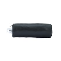 Trousse ronde 1 compartiment Cultura - Noire lisse