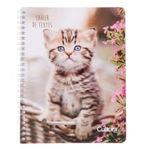Cahier de texte à spirales 2024/2025 Cultura - 17 x 22 cm - Chat