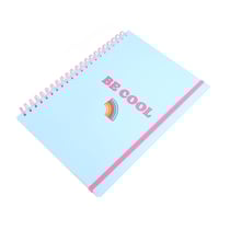 Cahier A4 192 pages réglures - 5 x 5 - Happy - Cultura