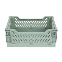 Caissette de rangement pliable S - 16,6 x 10 x 25 cm - Vert sauge - Cultura