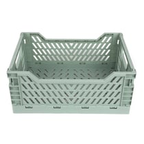 Caissette de rangement pliable M - 33,5 x 24,7 x 14 cm - Vert sauge - Cultura