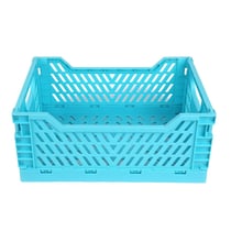 Caissette de rangement pliable M - 33,5 x 24,7 x 14 cm - Bleu sarcelle - Cultura