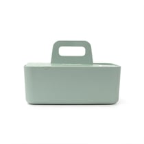 Boîte de rangement nomade - 25,3 x 15,5 x 9,3 cm - Vert sauge - Cultura