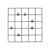 Grille pêle-mêle - 35 x 35 cm - Noir - Cultura