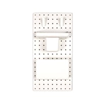 Panneau perforé - 54 x 27 cm - Blanc - Cultura