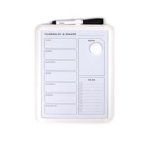 Tableau blanc magnétique - Planner semainier - 21,6 x 27,9 cm - Cultura