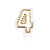 Bougie contour doré 4 - Créalia