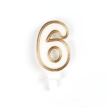 Bougie contour doré 6 - Créalia