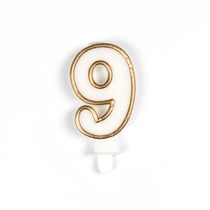 Bougie contour doré 9 - Créalia