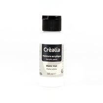 Flacon de peinture acrylique Créalia - 59 ml - Blanc mat