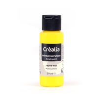 Flacon de peinture acrylique Créalia - 59 ml - Jaune clair mat