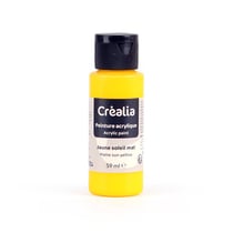 Flacon de peinture acrylique Créalia - 59 ml - Jaune soleil mat