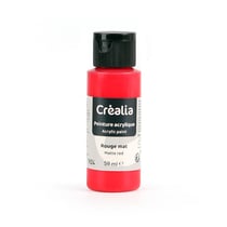 Flacon de peinture acrylique Créalia - 59 ml - Rouge mat