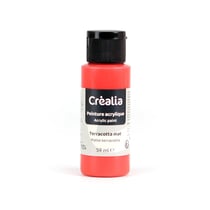 Flacon de peinture acrylique Créalia - 59 ml - Rouge hibiscus mat