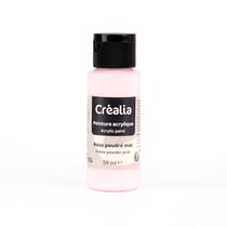 Flacon de peinture acrylique Créalia - 59 ml - Rose poudré mat