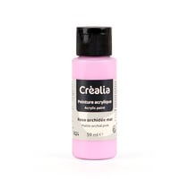 Flacon de peinture acrylique Créalia - 59 ml - Rose orchidée mat