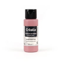 Flacon de peinture acrylique Créalia - 59 ml - Vieux rose mat