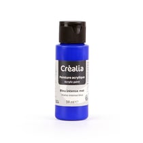 Flacon de peinture acrylique Créalia - 59 ml - Bleu intense mat