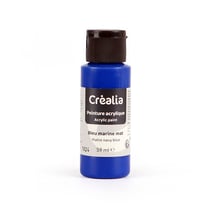 Flacon de peinture acrylique Créalia - 59 ml - Bleu marine mat