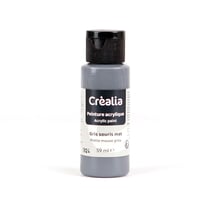 Flacon de peinture acrylique Créalia - 59 ml - Gris souris mat