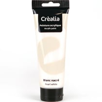 Peinture acrylique Créalia - 120 ml - Blanc nacré