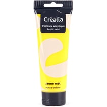 Peinture acrylique Créalia - 120 ml - Jaune clair mat