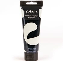 Peinture acrylique Créalia - 120 ml - Noir mat