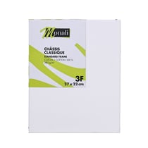 Châssis - toile classique 100% coton Monali - 3F / 27 x 22 cm