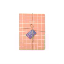 Carnets de notes A5 x3 - 64 pages - Violet et orange - Cultura