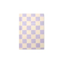 Carnet de notes A5 - 192 pages - Damier violet - Cultura