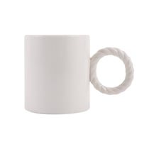 Mug en céramique sublimable - Anse tressée - 350 ml - Collection Laura Giraud x Créalia