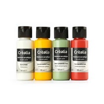 Flacons de peinture acrylique x4 - Pâques - 59 ml - Créalia