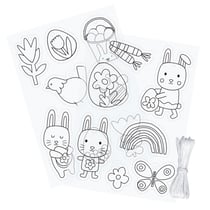 Feuilles de plastique créatif translucides pré-imprimées x2