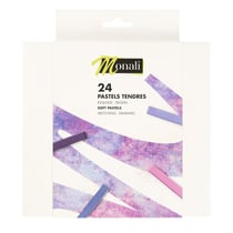 Lot de 24 pastels tendres - Monali