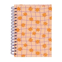 Carnet A5 spirale – 160 pages – Floral rétro – Cultura