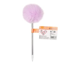 Stylo pompon - Violet - Floral Retro - Cultura