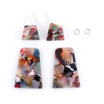 Kit boucles d'oreilles - Multicolore - Acier inoxydable - Créalia