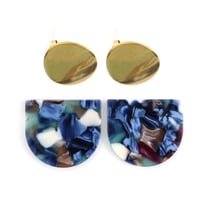 Kit boucles d'oreilles - Multicolore - Acier inoxydable - Créalia