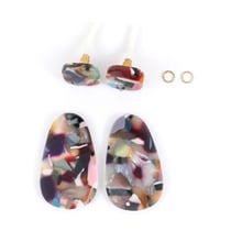 Kit boucles d'oreilles - Multicolore - Acier inoxydable - Créalia