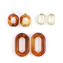 Kit boucles d'oreilles - Écaille - Acier inoxydable - Créalia