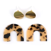 Kit boucles d'oreilles - Écaille - Acier inoxydable - Créalia