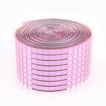 Mosaïques miroirs adhésives x2 - Rose clair - 100 cm - Créalia