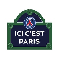 Aimant plaque de rue "Ici c'est Paris"